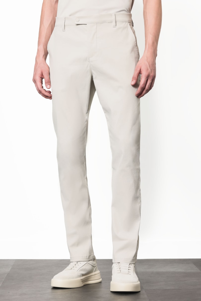 Calça Chino Elastic Cinza Claro