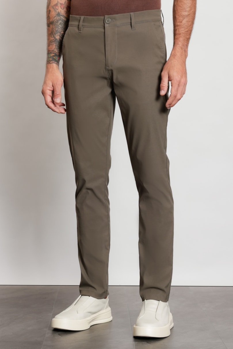 Calça Chino Elastic Fumê