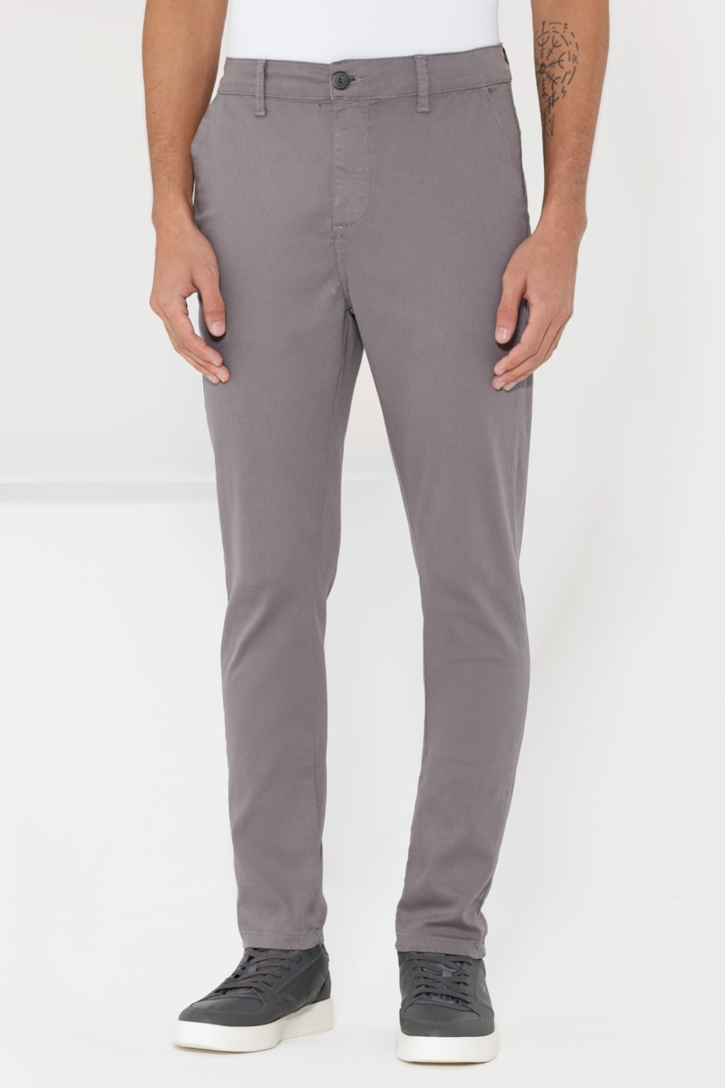 Calça Chino Skinny Antiodor Cinza