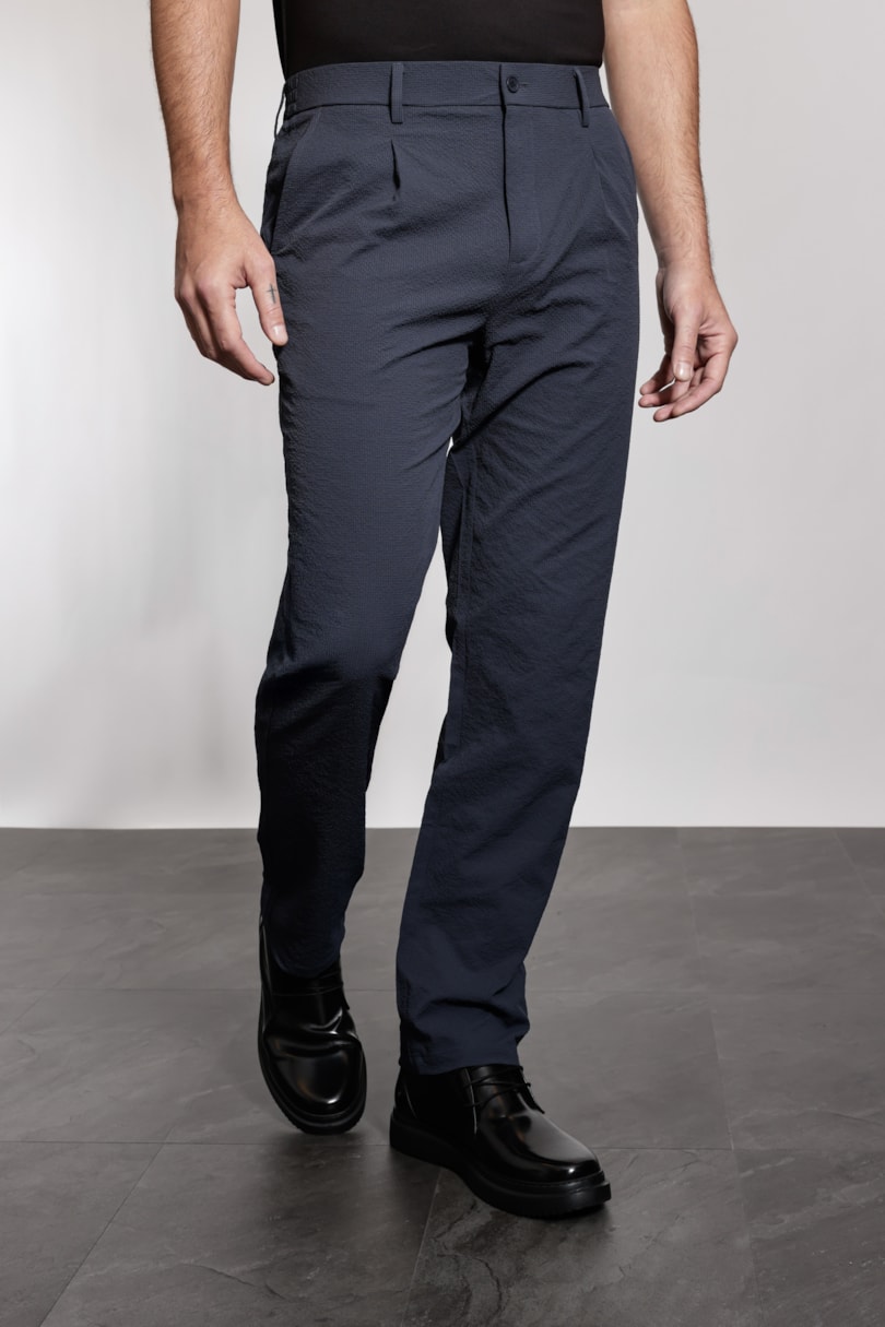 Calça Chino Texturizada Wave Marinho