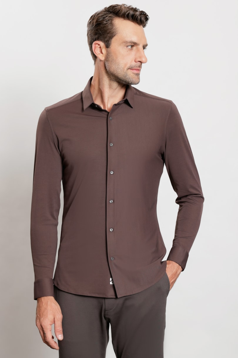 Camisa Manga Longa Piquet Everyday Chocolate