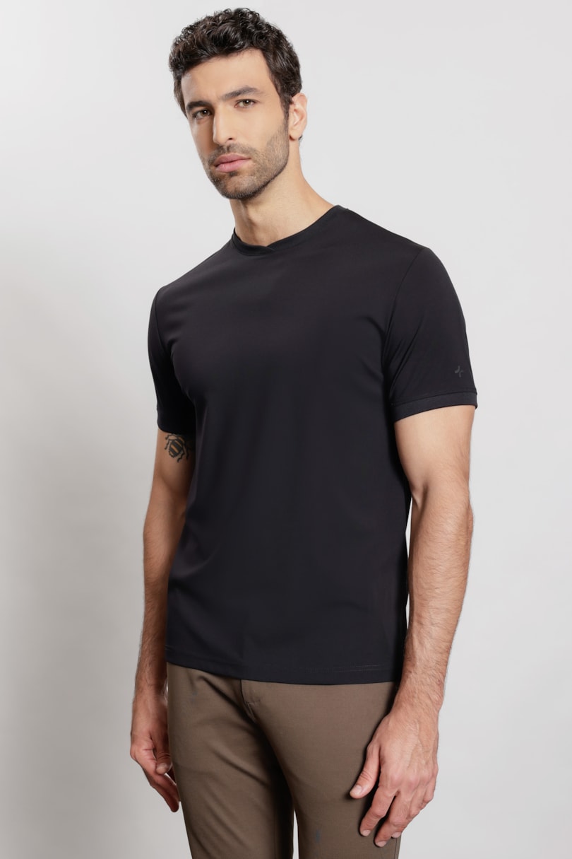 Camiseta Manga Curta Soft Duo Marinho Escuro
